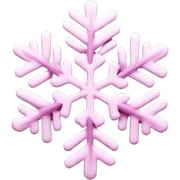 pink snowflake sticker