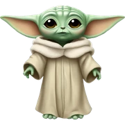 Baby Yoda angel  sticker