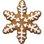 Gingerbread snowflake sticker