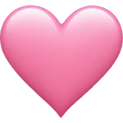 Plain pink heart sticker