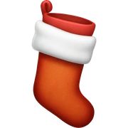 Christmas stocking sticker