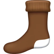 Brown socks sticker
