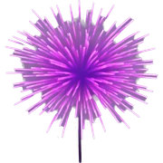 Pink and purple fireworks  sticker