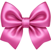 Pink hair bow sticker