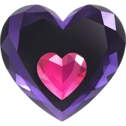 crystal heart sticker