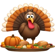 Thanksgiving turkey sticker