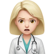 Angry Female Doctor  sticker