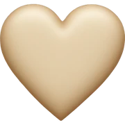 Beige heart sticker