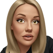 blonde girl with mesmerizing eyes sticker