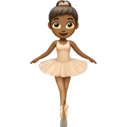 tan ballerina sticker