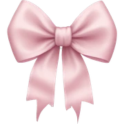 light pink bow sticker