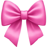 pink bow sticker