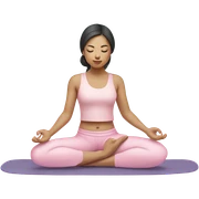 asian yoga girl light pink clothes  sticker