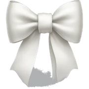 white bow sticker