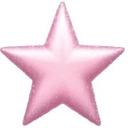 pale pink star sparkle sticker