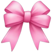 cute pink bow sticker