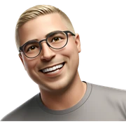 smiling boy with sunglasses sticker