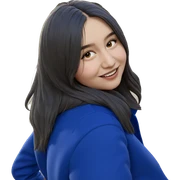 smiling girl with car outdoors sticker