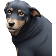 brown eyed dog in focus sticker