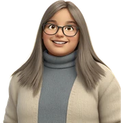 smiling person in sweater sticker