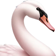 light pink swan sticker