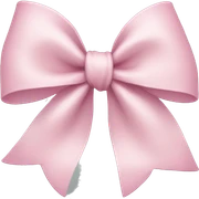 Light pink bow sticker