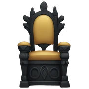 Cute Black throne  sticker