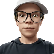 boy in glasses indoors sticker