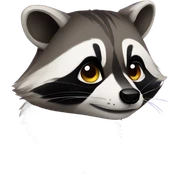 Raccoon sticker