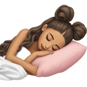 Ariana Grande sleeping sticker