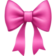 Pink bow sticker