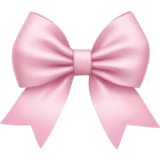 Light pink bow sticker