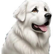 Great Pyrenees sitting sticker