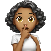 Girl blowing a kiss sticker