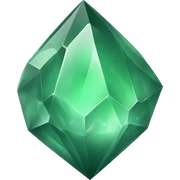 Sage green crystal sticker