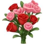 valentine flowers sticker