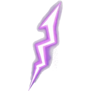 Iridiscent lightning  sticker