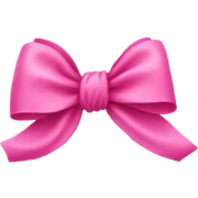 pink bow sticker