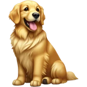 Golden retriever sticker