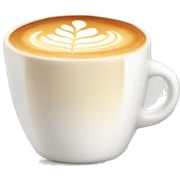 Flat white sticker