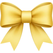 light yellow bow sticker