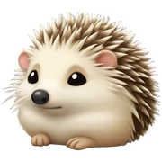 Sleepy hedgehog  sticker