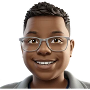 smiling boy in glasses sticker