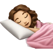 sleeping beauty brunette white girl with a silk pillow sticker