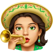 Mariachi Trumpet Player sticker