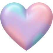 Pastel heart sticker