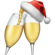 Christmas champagne  sticker