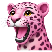pink leopard sticker