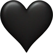 black heart sticker