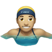 swimming sticker